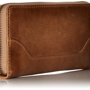 Frye Women's Leather Melissa Zip Wallet, Beige, One Size - Image 4